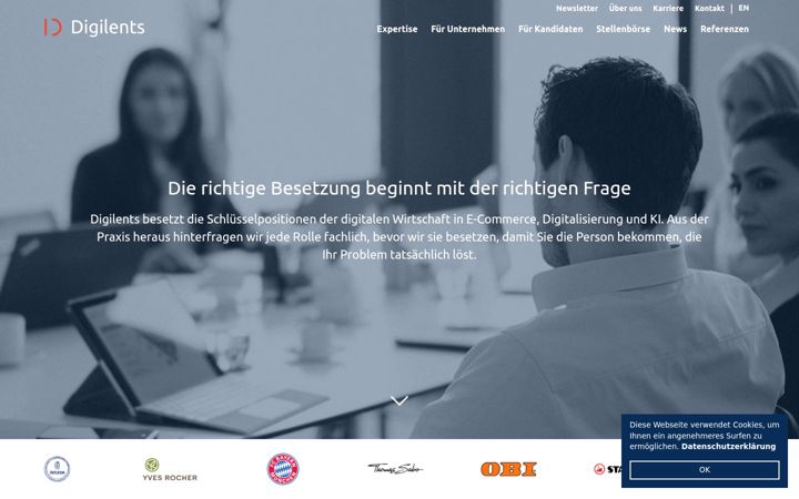 Screenshot of digilents.com