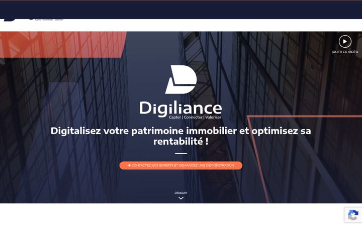Екранна снимка на digiliance.fr
