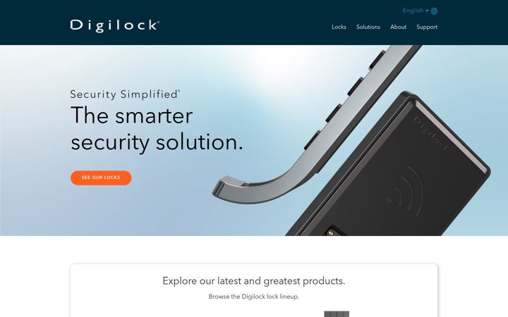 Screenshot of digilock.com