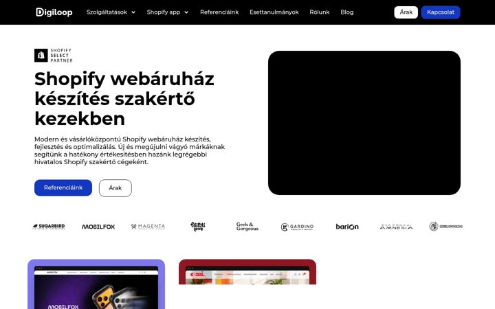 Screenshot of digiloop.hu