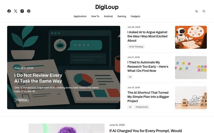 Screenshot of digiloup.com
