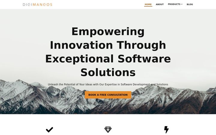 Screenshot of digimangos.com