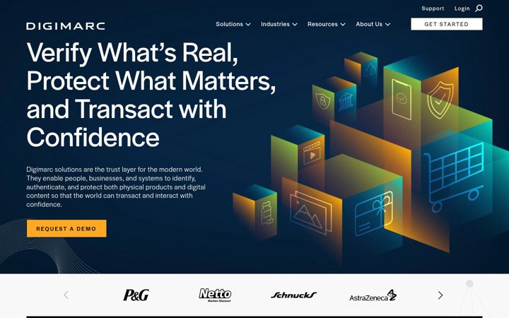 Screenshot of digimarc.net