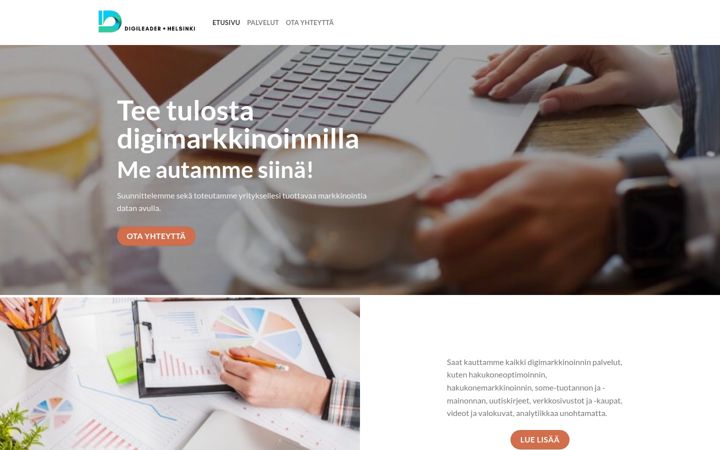 Snímek obrazovky digimarkkinointia.fi