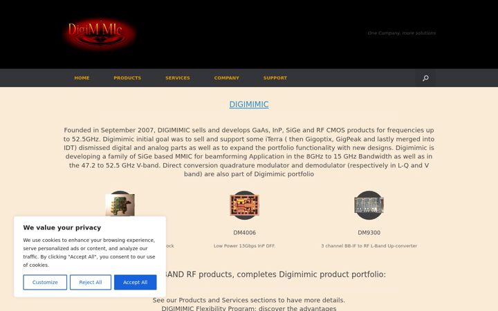 Screenshot of digimimic.com