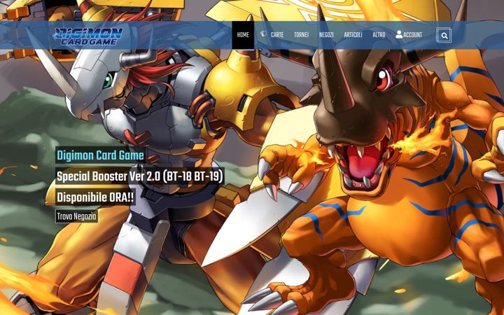 Skärmbild av digimoncard.it