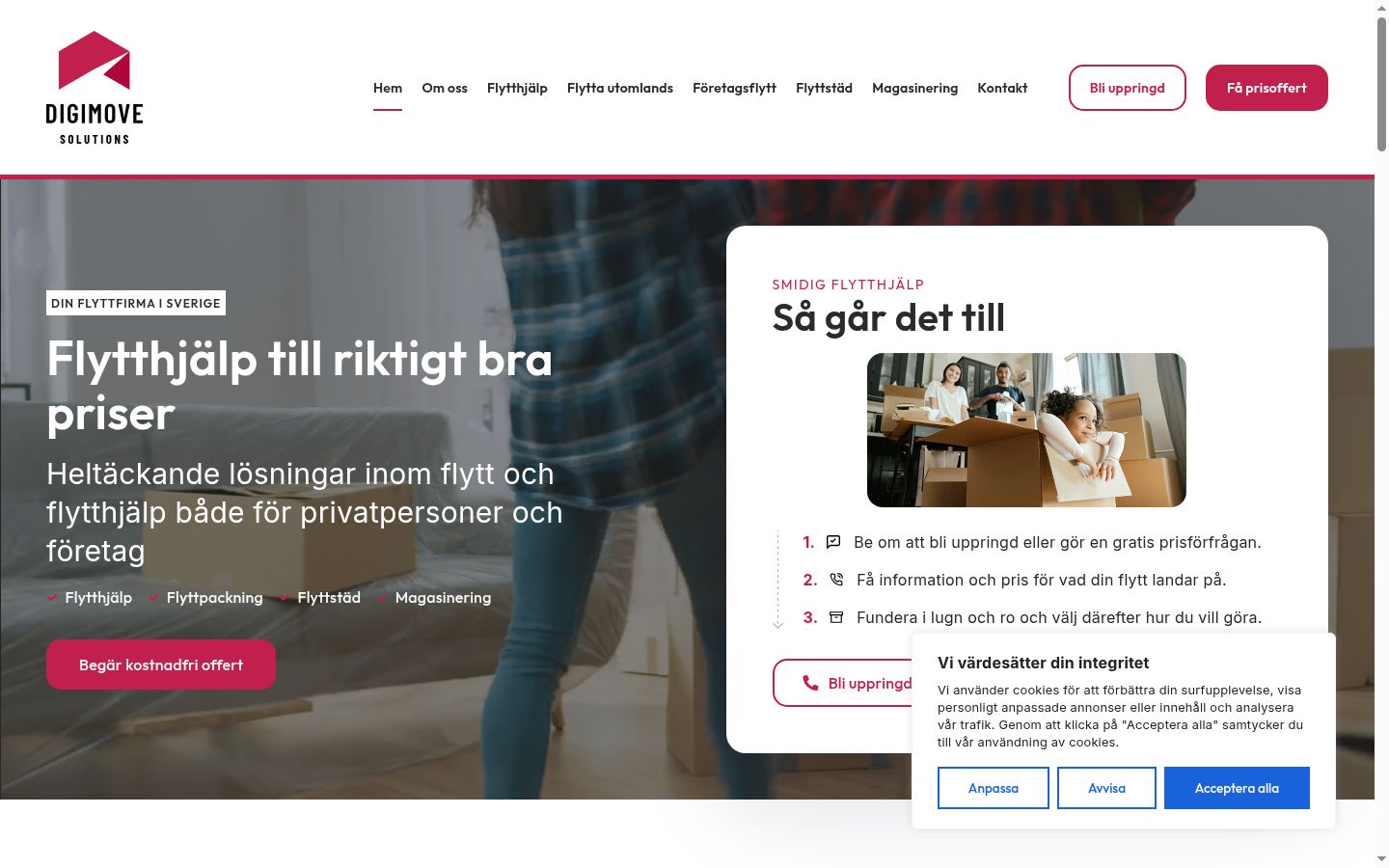 Screenshot tal-banner tal-kunsens muri qabel kwalunkwe interazzjoni