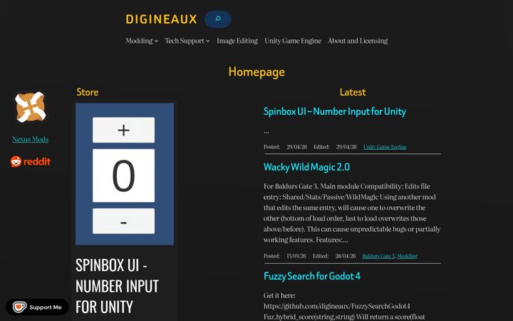 Screenshot of digineaux.com