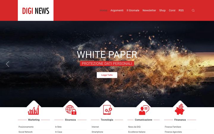 Skärmbild av diginews.it