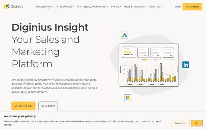 Screenshot of diginius.com