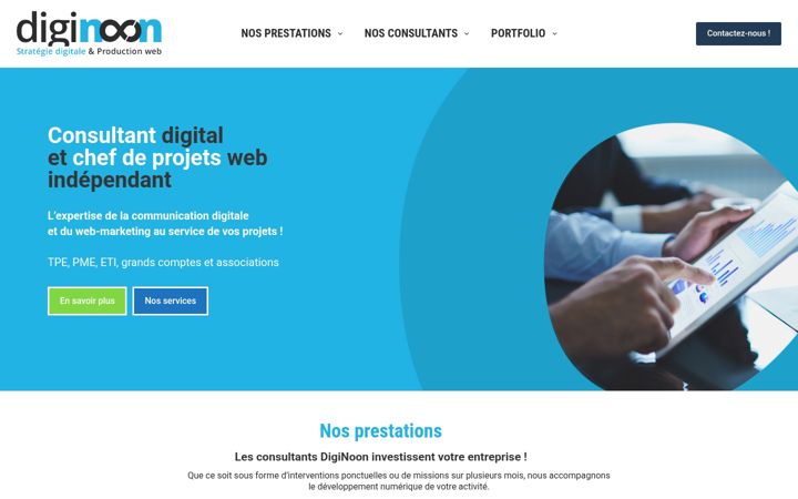 Екранна снимка на diginoon.fr