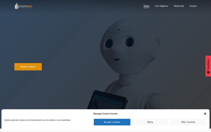 Екранна снимка на diginova.nl