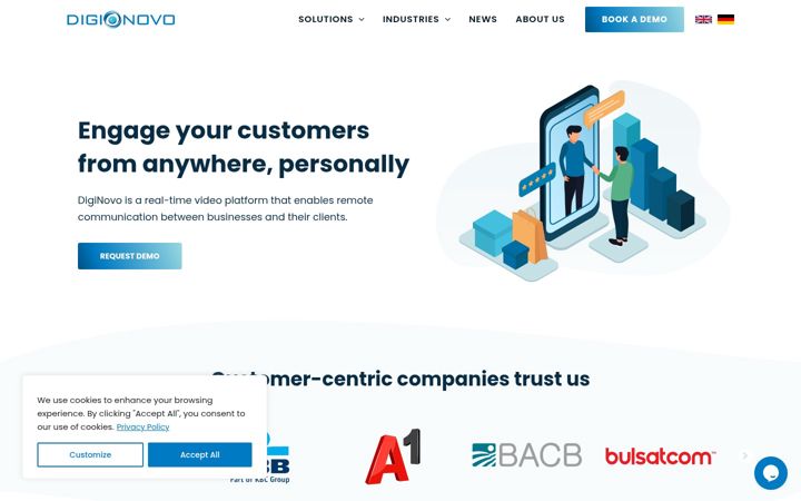 Skärmbild av diginovo.io