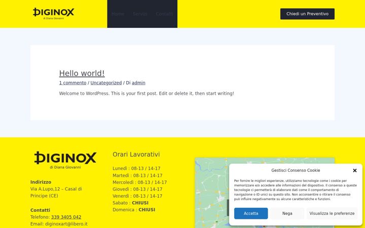 Skärmbild av diginox.it