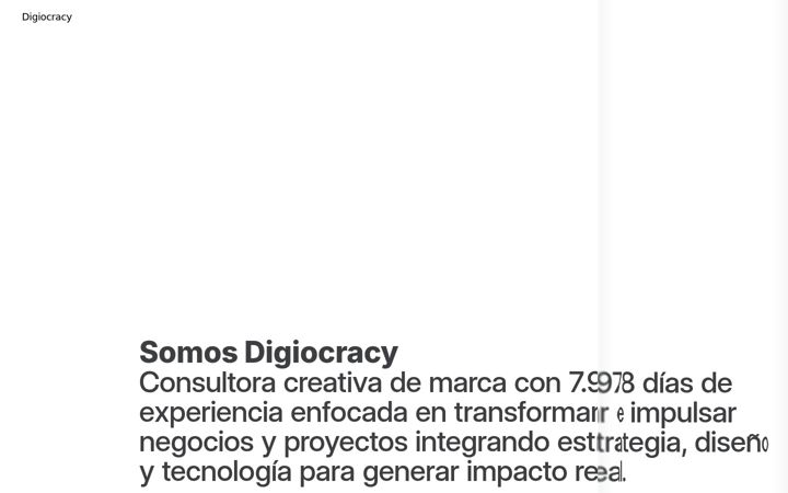 Screenshot of digiocracy.com