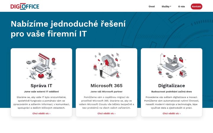 Skærmbillede af digioffice.cz