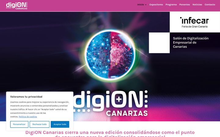 Ekraanipilt saidist digion-canarias.es