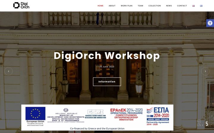 Screenshot of digiorch.eu