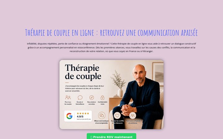 Екранна снимка на digiovannicoupleconseil.fr