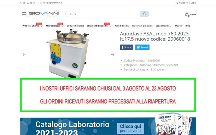 Skärmbild av digiovannisrl.it