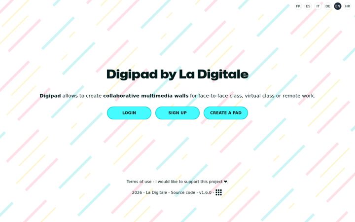 Screenshot of digipad.app