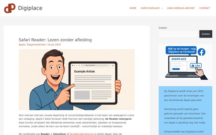 Екранна снимка на digiplace.nl