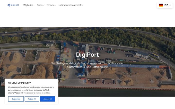 Screenshot of digiport-netzwerk.de