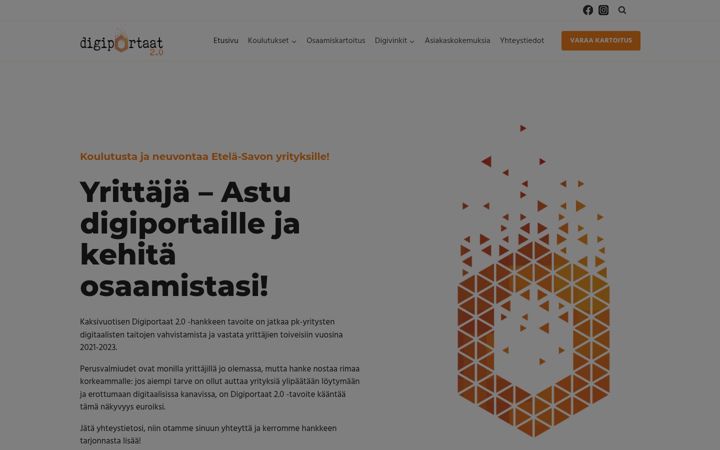 Skærmbillede af digiportaat.fi