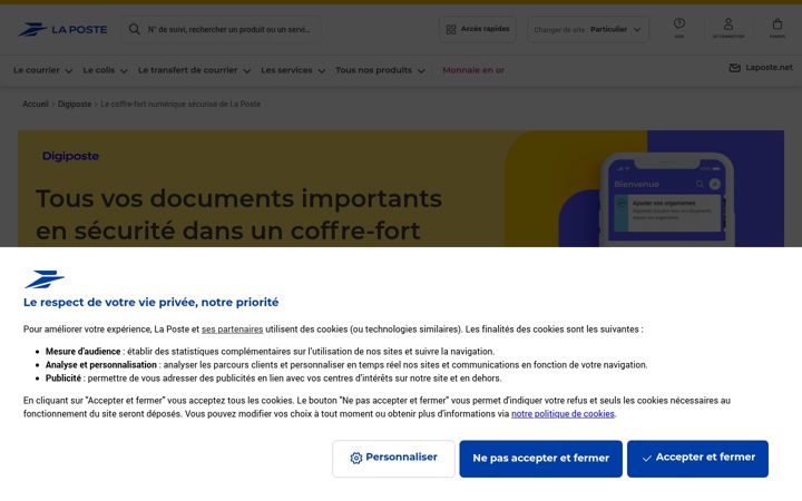 Screenshot of digiposte.fr