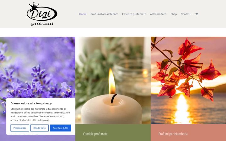 Skärmbild av digiprofumi.it