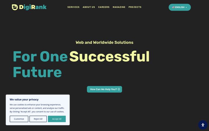 Screenshot of digirank.ch