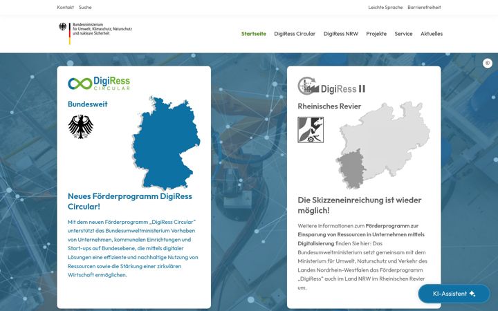 Screenshot of digiress.de