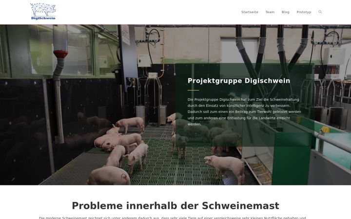 Screenshot of digischwein-pg.de