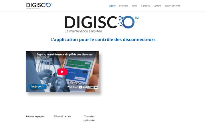 Екранна снимка на digisco.fr