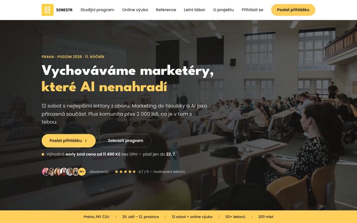 Screenshot di digisemestr.cz