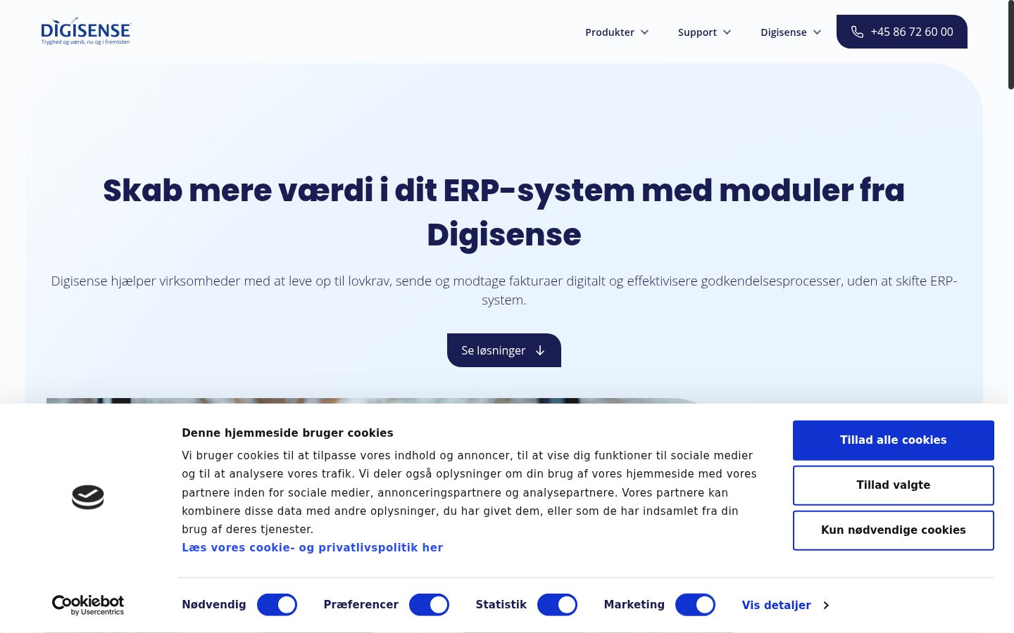 Screenshot tal-banner tal-kunsens muri qabel kwalunkwe interazzjoni