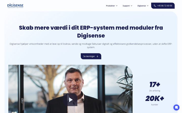 Screenshot of digisense.dk