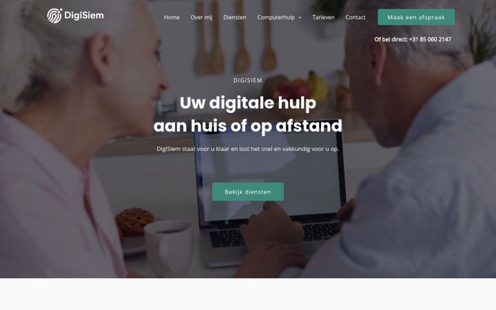 Screenshot van digisiem.nl