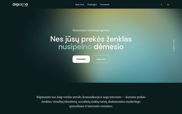 Ekrano kopija digisimo.lt