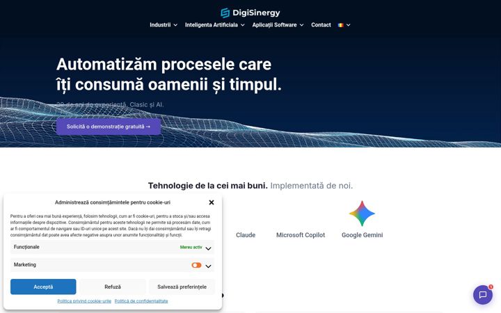 Screenshot of digisinergy.ro