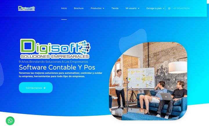 Screenshot of digisoftsoluciones.com
