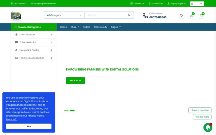 Screenshot of digisolfarm.com