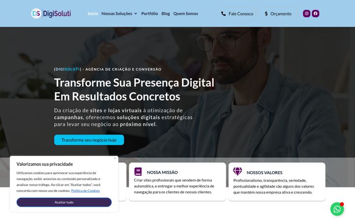 Captura de pantalla de digisoluti.com.br