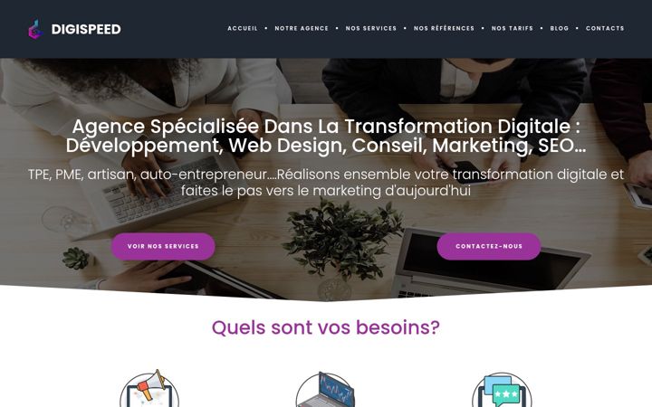 Екранна снимка на digispeed.fr