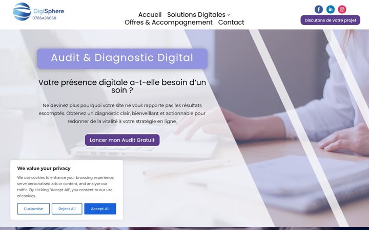Screenshot of digisphere84.com