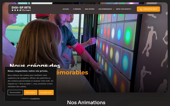 Екранна снимка на digisports-clermont.fr