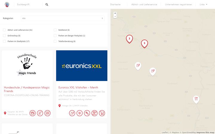 Screenshot of digistadtplan.de