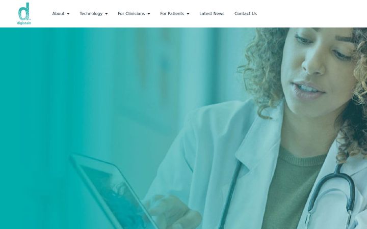 Screenshot stránky digistain.co.uk