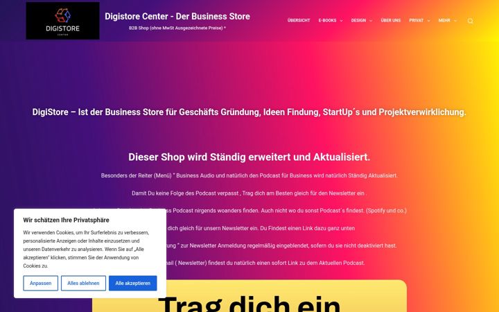 Screenshot of digistorecenter.de