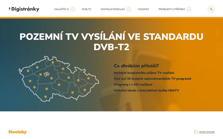 Skærmbillede af digistranky.cz
